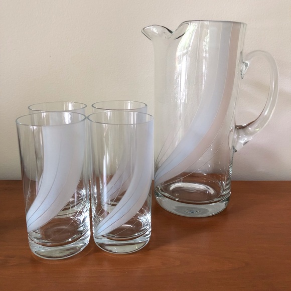 Other - Vintage Glass Pitcher Set